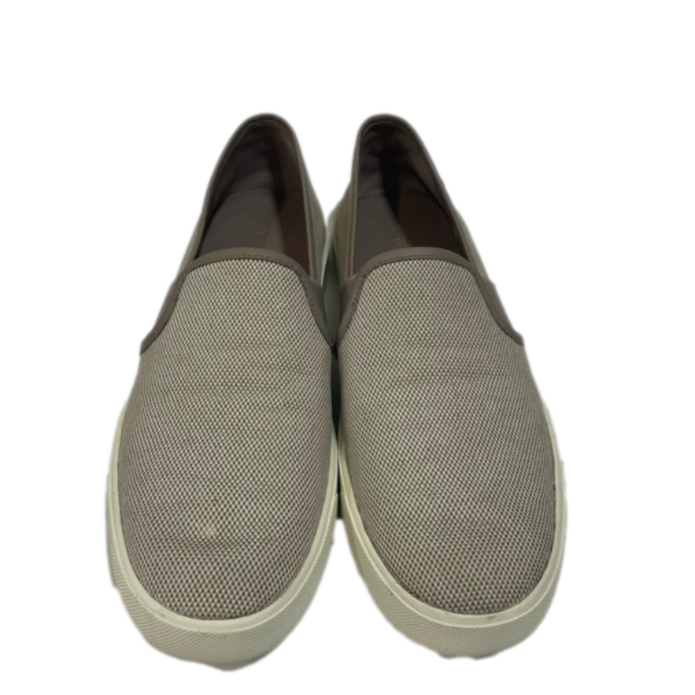 Vince Flats Blair Woodsmoke Perforated Leather Slip On Woman’s Sneakers Size 8